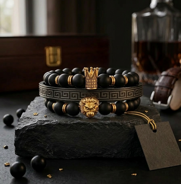 Golden Lion Bracelet For Men/Women(Pack Of 3 )