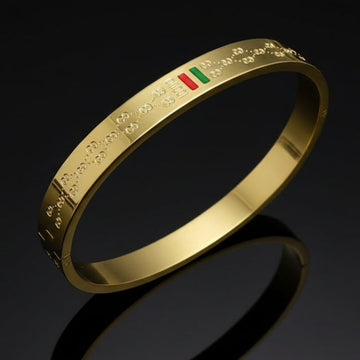 Imperial Golden and Silver Cuff Bracelet For Men